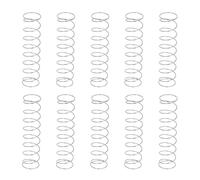 sourcing map 10Pcs Compression Springs, 0.4mm Wire Diameter x 10mm OD x 40mm Length 304 Stainless Steel Extension Spring Ballpoint Pen Pressure Springs for Shop Home Repairs, Silver