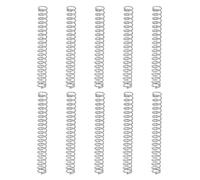 sourcing map 10Pcs Compression Springs, 0.5mm Wire Diameter x 4mm OD x 35mm Length 304 Stainless Steel Extension Spring Ballpoint Pen Pressure Springs for Shop Home Repairs, Silver