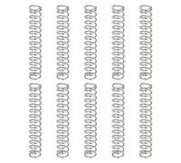 sourcing map 10Pcs Compression Springs, 0.8mm Wire Diameter x 6mm OD x 35mm Length 304 Stainless Steel Extension Spring Ballpoint Pen Pressure Springs for Shop Home Repairs, Silver