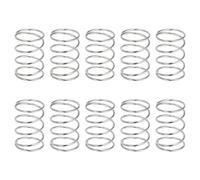 sourcing map 10Pcs Compression Springs, 0.9mm Wire Diameter x 14mm OD x 20mm Length 304 Stainless Steel Extension Spring Ballpoint Pen Pressure Springs for Shop Home Repairs, Silver