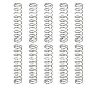 sourcing map 10Pcs Compression Springs, 0.9mm Wire Diameter x 8mm OD x 35mm Length 304 Stainless Steel Extension Spring Ballpoint Pen Pressure Springs for Shop Home Repairs, Silver