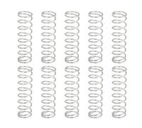 sourcing map 10Pcs Compression Springs, 1.2mm Wire Diameter x 14mm OD x 50mm Length 304 Stainless Steel Extension Spring Ballpoint Pen Pressure Springs for Shop Home Repairs, Silver