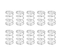 sourcing map 10Pcs Compression Springs, 1mm Wire Diameter x 14mm OD x 20mm Length 304 Stainless Steel Extension Spring Ballpoint Pen Pressure Springs for Shop Home Repairs, Silver