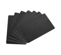 Sourcing Map 10Pcs CR80 30 Mil PVC Blank ID Card - Waterproof Plastic for ID Badge, Credit, Identification Badges, Printer - Black