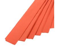 sourcing map 10Pcs Crepe Paper Roll Crepe Paper Decoration 3.1ft Long 2 Inch Wide for Wedding Ceremony Various Festivals Decoration, Orange Red