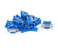 sourcing map 10pcs D-SUB DB9 9 Pin Female Flat Ribbon Cable IDC Adapter Connector
