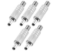 sourcing map 10pcs DC Power Male Adapter, 3.5mm x 1.1mm 1.65" DC Power Jack Plug Adapter Connector for DC Cable Adapter Replacement Repairing