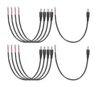 sourcing map 10pcs DC Power Pigtails Cable, 3.5mm x 1.35mm Male Barrel Plug Connector to Bare Wire Open End 25cm for PC Laptop Toys Cellphone Electronic Devices