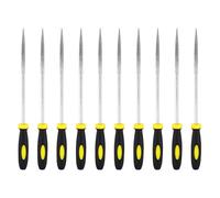 sourcing map 10Pcs Diamond File 4 x 160mm 120 Grit Diamond Needle Round Files for Metal Glass Wood Stone Grinding Polishing Engraving