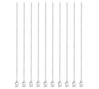 sourcing map 10pcs Dispensing Needles 16 Gauge 6 Inch Stainless Steel Blunt Tip Luer Connector for Refilling Glue Oil Thick Liquids Ink Lab Use, Silver