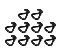 sourcing map 10Pcs Double J Hook,7.5mm Dia 1764 lbs 1" Tie,Black | Ratchet Strap Tie Down Hook Down Straps Wedding, Cars Trucks Trailers,Double Row Hooks Binder Accessories