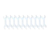 sourcing map 10pcs Double Open End Thin Wrench 22mm x 24mm Metric Super Thin Small Flat Head Wrench Galvanizing Open Ended Spanner for Automotive Repair Furniture Assembly