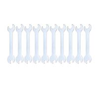 sourcing map 10pcs Double Open End Thin Wrench 8mm x 14mm Metric Super Thin Small Flat Head Wrench Galvanizing Open Ended Spanner for Automotive Repair Furniture Assembly