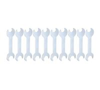 sourcing map 10pcs Double Open End Thin Wrenches 10mm x 14mm Metric Super Thin Small Flat Head Wrench Galvanizing Open Ended Spanner for Automotive Repair Furniture Assembly