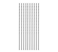 sourcing map 10pcs Extra Long Drill Bits, 1.2mm HSS Drill Bit with High Speed Steel Straight Shank 80mm Length for Metal Woodwork Plastic Aluminum Alloy