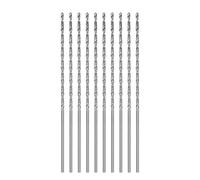 sourcing map 10pcs Extra Long Drill Bits, 1.4mm HSS Drill Bit with High Speed Steel Straight Shank 70mm Length for Metal Woodwork Plastic Aluminum Alloy