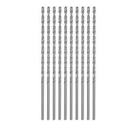 sourcing map 10pcs Extra Long Drill Bits, 1.8mm HSS Drill Bit with High Speed Steel Straight Shank 80mm Length for Metal Woodwork Plastic Aluminum Alloy