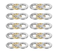 sourcing map 10Pcs F9-20M Thrust Ball Bearings, 9mm Bore 20mm OD 7mm Thick ABEC3 Single Row Roller, Chrome Steel Axial Ball Bearing with Washers for Machine Tools Pumps Jacks DIY