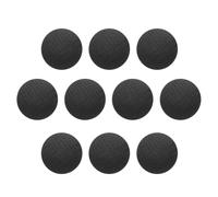 sourcing map 10pcs Fabric Cloth Covered Buttons 10mm Diameter Round Metal Shank Craft Replacement Sewing Buttons for Clothing Decoration DIY Accessories, Black