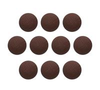 sourcing map 10pcs Fabric Cloth Covered Buttons 10mm Diameter Round Metal Shank Craft Replacement Sewing Buttons for Clothing Decoration DIY Accessories, Dark Brown