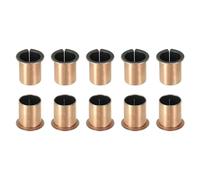 sourcing map 10Pcs Flanged Sleeve Bearing, 18mm Bore x 20mm OD x 25mm Length, 26 x 1.0mm Flange Dia x t Sintered Bronze Bushings Self-Lubricating Bearings for Industrial Equipment