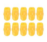 sourcing map 10Pcs Flat Fan Spray Tip, 110 Degree 0.91mm Orifice Diameter 1/4 Inch Male Thread Fan Shaped Plastic Sprayer Yellow Nozzle for Agricultural Industrial Equipment Irrigation Cooling