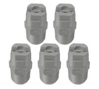 sourcing map 10Pcs Flat Fan Spray Tip, 110 Degree 0.91mm Orifice Diameter 1/4 Inch Male Thread Fan Shaped Plastic Sprayer Gray Nozzle for Agricultural Industrial Equipment Irrigation Cooling