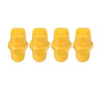 sourcing map 10Pcs Flat Fan Spray Tip, 110 Degree 1.1mm Orifice Diameter 1/8 Inch Male Thread Fan Shaped Plastic Sprayer Yellow Nozzle for Agricultural Industrial Equipment Irrigation Cooling