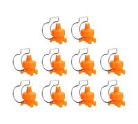 sourcing map 10Pcs Flat Fan Spray Tip, 65 Degree Spray Nozzle with Clip Adjustable Plastic Yellow Nozzles Fit 1-1/2" Hose for Car Washing Irrigation, 0.48 Cubic Meters Per Hour