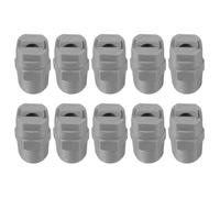 sourcing map 10Pcs Flat Fan Spray Tip, 80 Degree 3.6mm Orifice Diameter 1/4 Inch Male Thread Fan Shaped Plastic Sprayer Gray Nozzle for Agricultural Industrial Equipment Irrigation Cooling