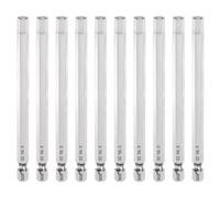 sourcing map 10pcs Flat Hex Head Screwdriver Bit 6mm (H6) Tip 1/4" Hex Shank 100mm (4") Long Magnetic Professional Grade S2 Steel Metric Hexagon Screw Driver Drill Bits Power Wrench