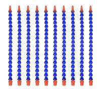 sourcing map 10pcs Flexible Water Oil Coolant Pipe Hose 1/4PT Thread 30cm Length Round Nozzle Flexible Adjustable Cooling Tube for Lathe CNC Hydraulic Machinery