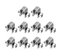 sourcing map 10pcs Fuel Injection Hose Clamp 6-8mm Adjustable 304 Stainless Steel Mini Gas Line Hose Clamp for Automotive Agriculture Plumbing Diesel Petrol Pipe