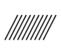 sourcing map 10Pcs Fully All Threaded Rod, 1/4" Thread 20 Pitch 4" Length Carbon Steel Long Threaded Screw Threads Black Zinc Fully Studding Rod Bar for Furniture Garden Mounting Assembly