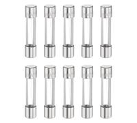 sourcing map 10pcs Fuses 20A 250 Volt Fast Blow Glass Fuse F20AL250V 6x30mm Fast Acting Fuses for Christmas Light Electrical Systems Microwave Ovens TVs Fans Lights Oven