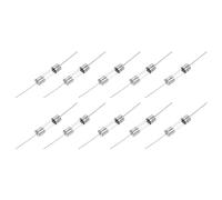 sourcing map 10pcs Glass Tube Fuses, Axial-with Lead Wire 5x20mm 2A 250V for Replacing or Repairing Many Home Electronics (F2A)