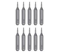 sourcing map 10pcs H0.9 Hex Screwdriver Bit 5/32" Hex Shank 28mm Length S2 Steel Magnetic Hexagon Head Screw Driver Bits for Precision Repair
