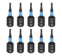 sourcing map 10pcs H1.5 Hex Screwdriver Bit 1/4" Hex Shank 25mm/1" Length Magnetic Hexagon Head S2 Steel Screw Driver Bit for Electric Manual Screwdrivers Precision Repair