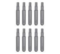 sourcing map 10pcs H3.0 Hex Screwdriver Bit 5/32" Hex Shank 28mm Length S2 Steel Magnetic Hexagon Head Screw Driver Bits for Precision Repair