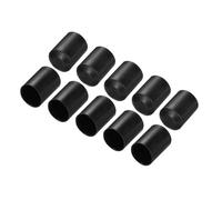 sourcing map 10Pcs Heat Shrink End Cap 30mm ID x 40mm L 1.5:1 Ratio Heat Shrink Tubing Caps Lined Sealed Waterproof Adhesive for Electrical Wire Cable, Black