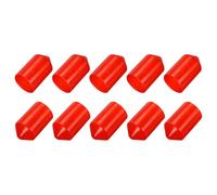 sourcing map 10Pcs Heat Shrink End Cap 35mm ID x 60mm l 2:1 Ratio Waterproof Electrical Wire Wrap Heat Shrink Tubing Caps Lined Sealed for Wire Cable, Red
