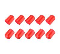 sourcing map 10Pcs Heat Shrink End Cap 45mm ID x 65mm L 2:1 Ratio Waterproof Electrical Wire Wrap Heat Shrink Tubing Caps Lined Sealed for Wire Cable, Red