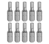 sourcing map 10pcs Hex Bits 1/4" Hex Shank H4 Head Magnetic 1" Length CR-V Steel Hexagon Wrench Drill Bit for Repair Work Electric Screw Driver