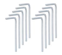 sourcing map 10pcs Hex Key Wrench 2.5mm L-Shape Hexagon Metric Wrenches Chrome Vanadium Steel Repairing Tool for Home Repair