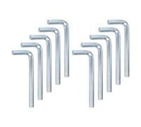 sourcing map 10pcs Hex Key Wrench 8mm L-Shape Hexagon Metric Wrenches Chrome Vanadium Steel Repairing Tool for Home Repair
