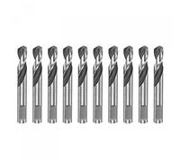sourcing map 10pcs High-speed Steel Drill Bits 5mmx42mm for Hole Saws Arbor Drill Bit Replacement Thick Metal Cutting