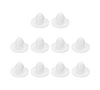 sourcing map 10pcs Hole Plug 3/16 Inch (4mm) Button Plugs Fit for 4mm Hole, Snap in Locking Hole Tube Plug Silicone Tube Waterproof Plug Tube Plug, White