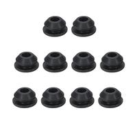 sourcing map 10pcs Hole Plug 3/8 Inch (10mm) Button Plugs Fit for 6.5mm Hole, Snap in Locking Hole Tube Plug Silicone Tube Waterproof Plug Tube Plug, Black