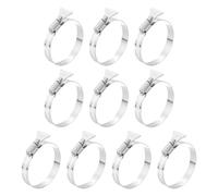 sourcing map 10pcs Hose Clamps 52-76mm(2"-3") Adjustable 304 Stainless Steel Worm Gear Hose Clips Assortment Kit for Plumbing Dryer Vent Automotive Dust Collector