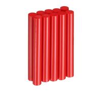 sourcing map 10pcs Hot Glue Sticks 11mm x 100mm Long EVA Mini Hot Melt Adhesive Glue Stick for Hot Melt Gun Wood Plastic Glass Flowers Fabrics Foam, Red